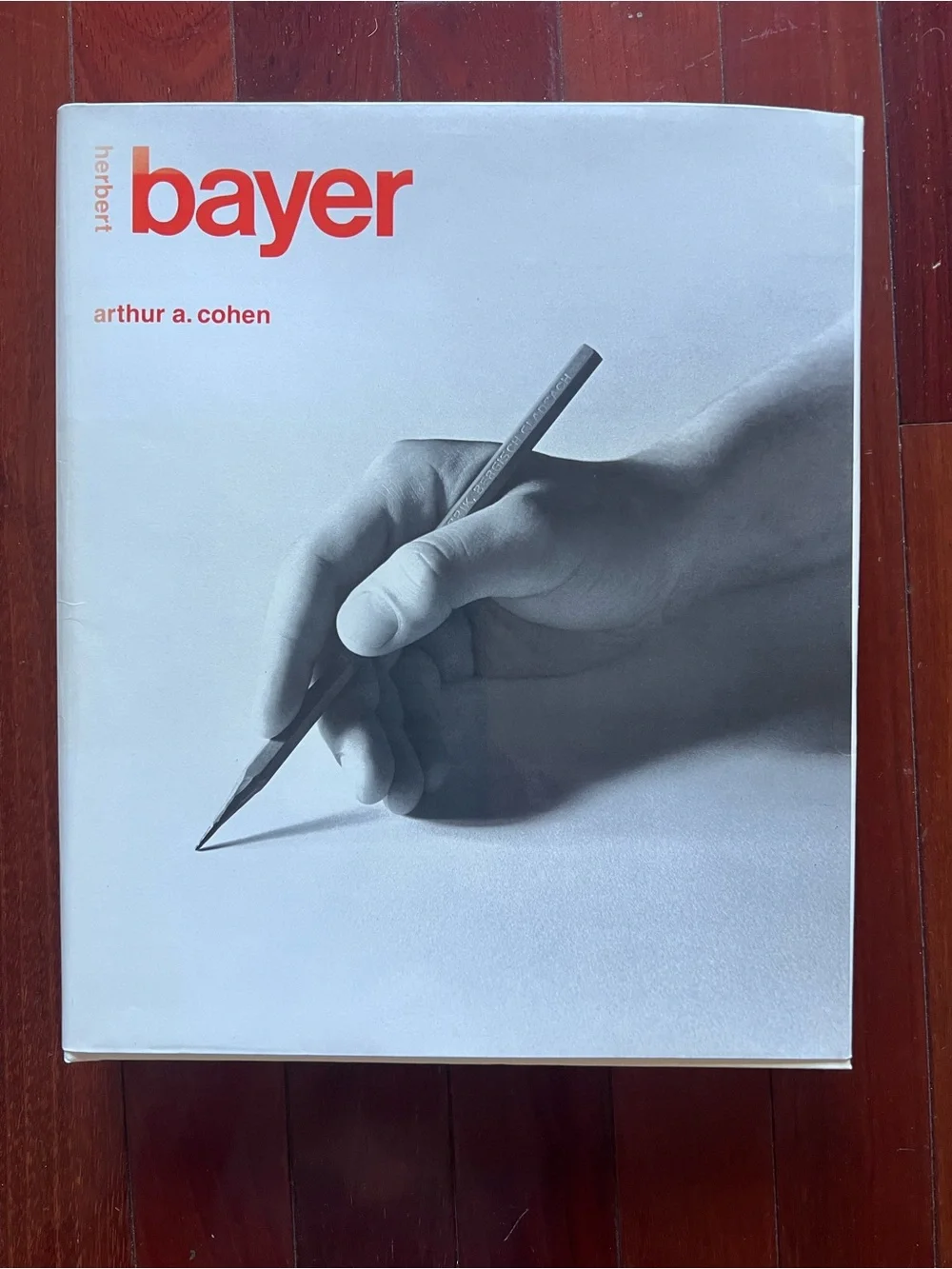 herbert bayer art book - grey cover with red text